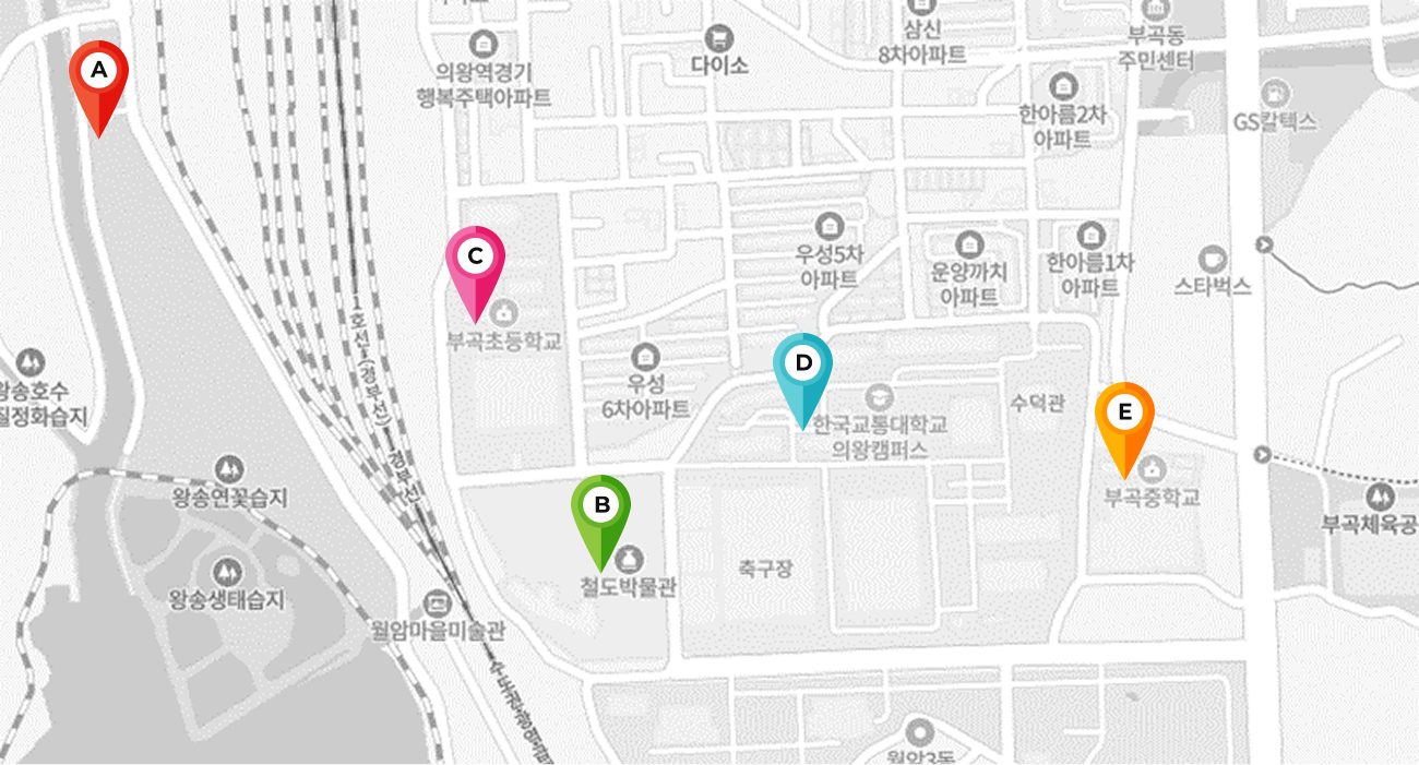 임시 주차장 위치 지도